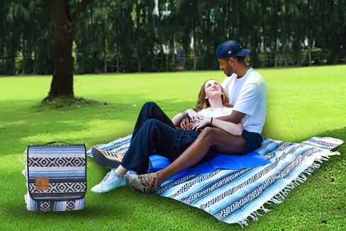 Designs Boho Blanket - Colorful Handmade Boho Blanket - Soft Woven Mexican Meditation and Yoga Therapy - Foldable, Portable Outdoor Blanket - Falsa Blanket with Massage/Therapy Sheet in Saudi Arabia