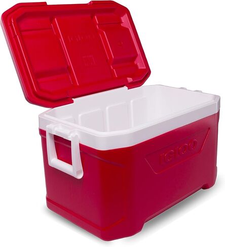 Igloo Profile II Cooler Box, 50, Approx. 16.3 gal (47 L), Profile 2, Red, for Outdoor Activities, Camping, Leisure, Fishing in Saudi Arabia