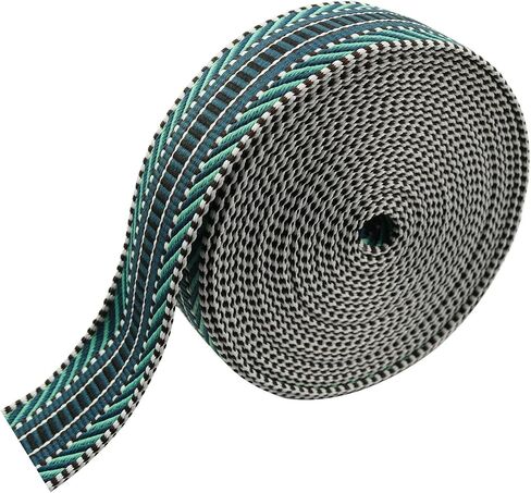XGNG 1 Roll Black Blue 6 Yards Jacquard Cotton Webbing Straps Seat Belt Ribbon Polyester Webbing for Crafts Pet Collars Leash Backpack Strap Belt in Saudi Arabia