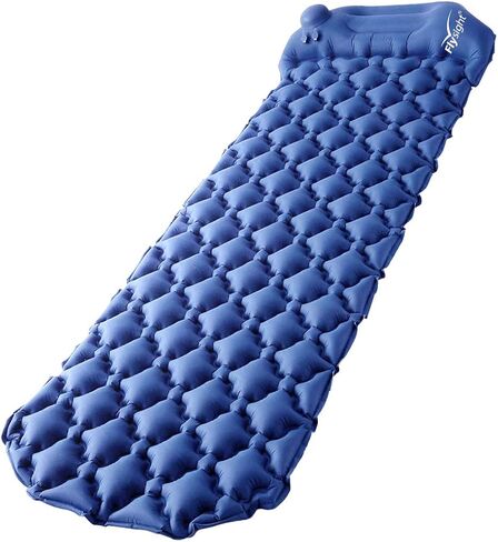Camping Sleeping Pad for Backpacking Self Inflating Built-in Pump Ultralight Sleeping Pad for Camping with Pillow Durable Waterproof Air Camping Mats for Sleeping Hiking Travelling in Saudi Arabia