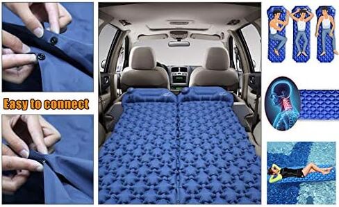 Camping Sleeping Pad for Backpacking Self Inflating Built-in Pump Ultralight Sleeping Pad for Camping with Pillow Durable Waterproof Air Camping Mats for Sleeping Hiking Travelling in Saudi Arabia
