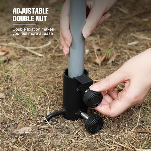 REDCAMP 2 حزمة حامل قضيب خيمة التخييم مع حصص، خيمة محمولة أعمدة أنبوبية ثابتة حامل خطاف خفيف وحقيبة تخزين in Kuwait