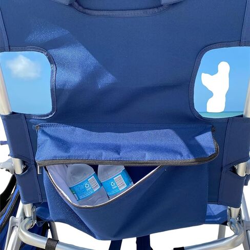 Ostrich 3N1 Lightweight Lawn Beach Reclining Lounge Chair with Footrest, Outdoor Furniture for Patio, Balcony, Backyard, or Porch, Blue in Saudi Arabia