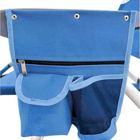 Ostrich 3N1 Lightweight Lawn Beach Reclining Lounge Chair with Footrest, Outdoor Furniture for Patio, Balcony, Backyard, or Porch, Blue in Saudi Arabia