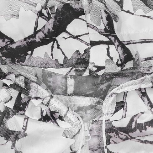 بدلة أوراق الشجر ثلاثية الأبعاد من Ghillie، مجموعة سترات وسراويل مموهة من الثلج البري للصيد في الهواء الطلق in Kuwait