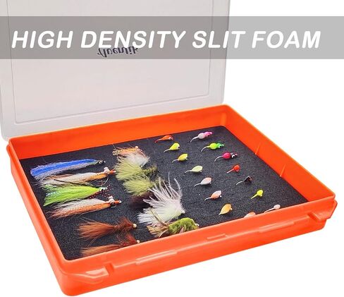 Aventik Fishing Tackle Box Slit Foam Case Jig Box Head Hooks Spinners Spoons Storage Tackle Tray (Orange-3501lure box) in Saudi Arabia