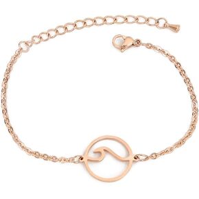 Jude Jewelers Stainless Steel Ocean Sea Wave Summer Beach Vaction Holiday Bracelet