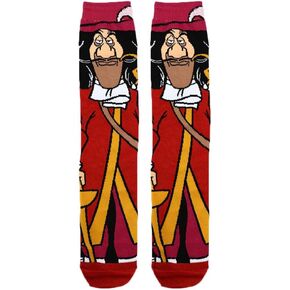 Grand Clothing Outlet Peter Pan Captain Hook Villian Character 360 Crew Socks