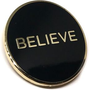 Believe Inspirational Faith Hope Motivational Courage Lapel Pin