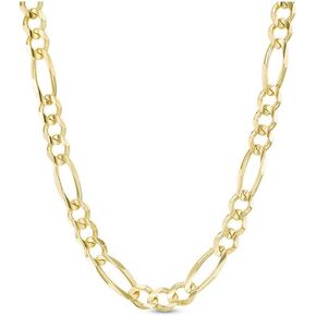 Verona Jewelers Stainless Steel Mens Figaro Chain Necklace, Heavy Link Figaro Chain Stainless Steel, Yellow Gold Rose Gold Figaro chain