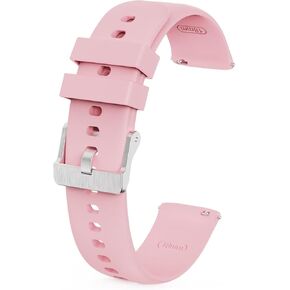 Silicone Watch Band with Quick Release for Women Men Soft thin Strap for Replacement