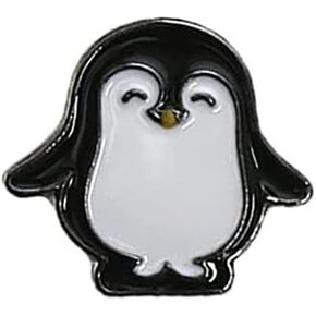 Cute Penguin Lapel Shawl Brooch Pin Enamel Animal Cartoon Pins Backpacks Badge Jackets Hats Dress Sweater Anti-light Brooches Pins Fashion Jewelry Gifts for Women Girls Accessories