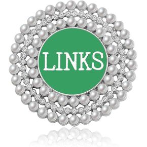 Pearl Sorority Brooch for Women Girls Greek Sorority Paraphernalia Gift Green Sisterhod Jewelry for Soror Sister