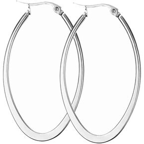 Titanium Steel Hoop Earrings for Womens Sensitive Ears