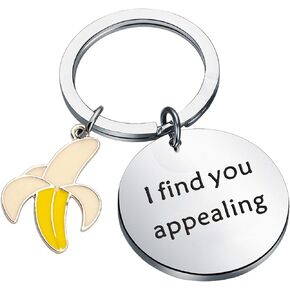 Funny Banana Keychain I'm Bananas About You Keychain Banana Lover Gift Banana Pun Couple Keychain