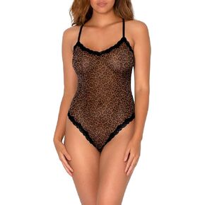 Smart & Sexy womens Sheer Lace & Mesh Bodysuit