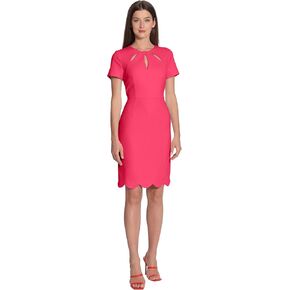 Maggy London Women's Keyhole Neck Scuba Crepe Sheath Dress in Kuwait