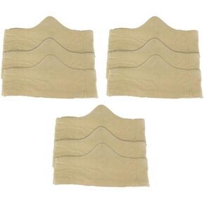 Bamboo Viscose and Cotton Bra Liner (Beige, 9-pk, L) - Wicking, Odor-Proof