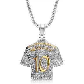 HETIMXIA مثلج خارج سلسلة للرجال تشيكوسلوفاكيا كرة القدم كرة القدم رقم 10 جيرسي قلادة قلادة لصبي لاعب كرة القدم قلادة Anthletes نمط رياضي الهيب هوب الشرير مثلج خارج مجوهرات الأولاد مجوهرات سلسلة الارتباط الكوبية للرجال الهدايا الرياضية للأولاد Helloween in Kuwait