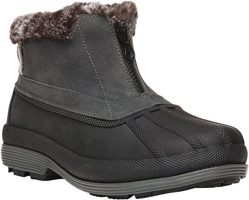 Propét Womens Lumi Ankle Zip Snow Boot, Grey, 9 X-Wide US in Saudi Arabia