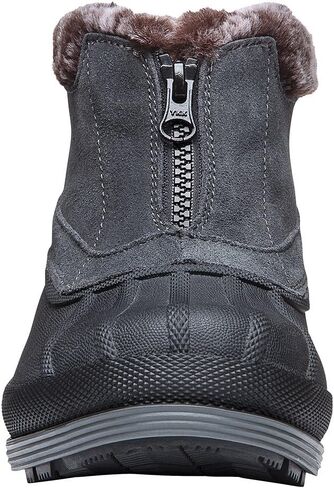 Propét Womens Lumi Ankle Zip Snow Boot, Grey, 9 X-Wide US in Saudi Arabia