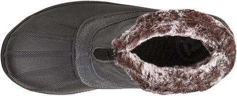 Propét Womens Lumi Ankle Zip Snow Boot, Grey, 9 X-Wide US in Saudi Arabia