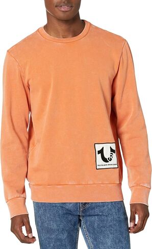 True Religion Men's Full Zip Logo Hoody in Saudi Arabia