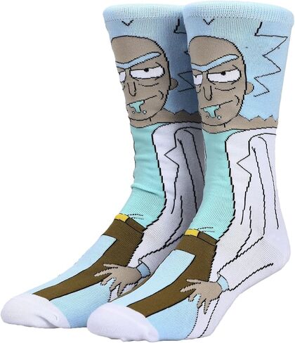 Bioworld Rick And Morty Rick Animigos Casual 360 Crew Socks for Men in Saudi Arabia