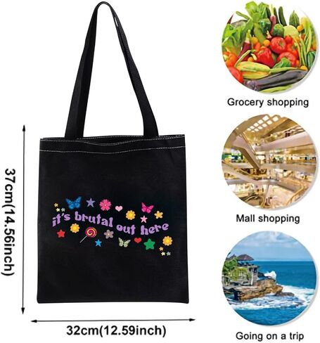 XYANFA Olivi Makeup Bag Olivi Fans Gift singer Cosmetic Bag for Girls Music Lover Gift (brutal out here tote bag) in Saudi Arabia