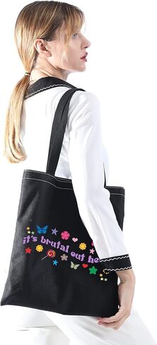 XYANFA Olivi Makeup Bag Olivi Fans Gift singer Cosmetic Bag for Girls Music Lover Gift (brutal out here tote bag) in Saudi Arabia