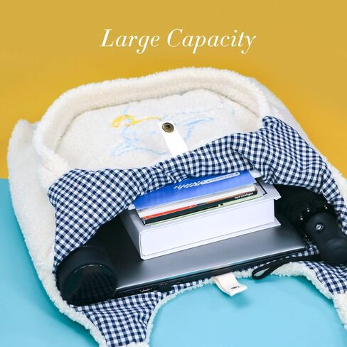 UERRUAM حقائب حمل لطيفة الجمالية Kawaii محفظة رقيق حمل حقيبة فو الفراء حقيبة للنساء مع جيوب داخلية in Kuwait