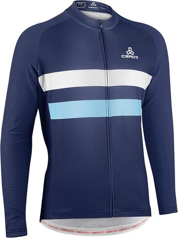 CEROTIPOLAR Club Fit Cycling Bike Jerseys Fleeced، خريف شتاء كم طويل دراجات سترات in Kuwait