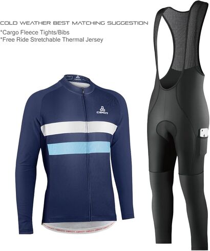 CEROTIPOLAR Club Fit Cycling Bike Jerseys Fleeced، خريف شتاء كم طويل دراجات سترات in Kuwait