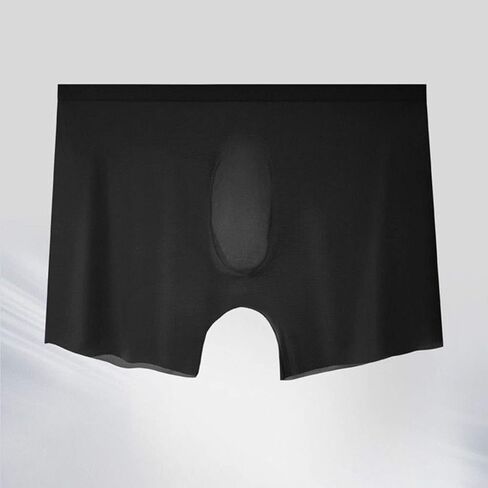 Uneihoiz Men's Silky Ultra Soft Tagless 4-Pack Translucent Sexy Boxer Briefs in Saudi Arabia