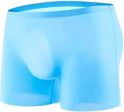 Uneihoiz Men's Silky Ultra Soft Tagless 4-Pack Translucent Sexy Boxer Briefs in Saudi Arabia