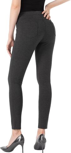 سراويل CLIV النسائية القابلة للتمدد، كاجوال للعمل، سراويل ضيقة قابلة للتمدد مع جيوب in Kuwait