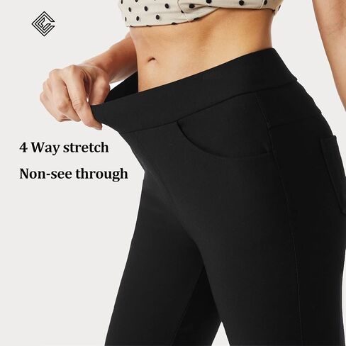 CLIV Womens Stretch Dress Pants Business Casual Pull On Stretch Skinny Pants with Pockets in Saudi Arabia