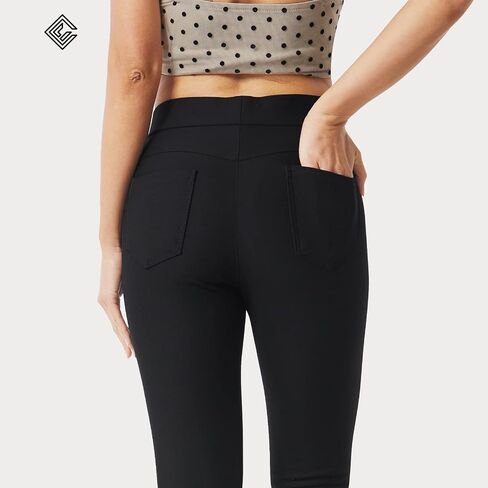 CLIV Womens Stretch Dress Pants Business Casual Pull On Stretch Skinny Pants with Pockets in Saudi Arabia