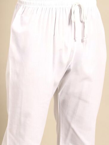 MANQ Men's Cotton Kurta Pajama Set Indian Party Traditional Ethnic Tunic Dress Wedding in Kuwait