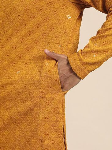 MANQ Men's Cotton Kurta Pajama Set Indian Party Traditional Ethnic Tunic Dress Wedding in Kuwait