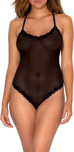 Smart & Sexy womens Sheer Lace & Mesh Bodysuit in Saudi Arabia