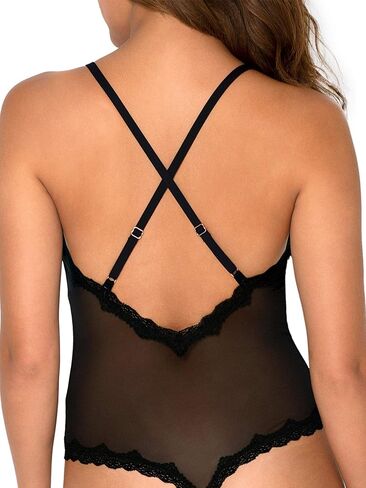 Smart & Sexy womens Sheer Lace & Mesh Bodysuit in Saudi Arabia