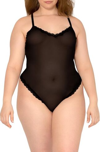Smart & Sexy womens Sheer Lace & Mesh Bodysuit in Saudi Arabia