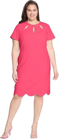 Maggy London Women's Keyhole Neck Scuba Crepe Sheath Dress in Kuwait