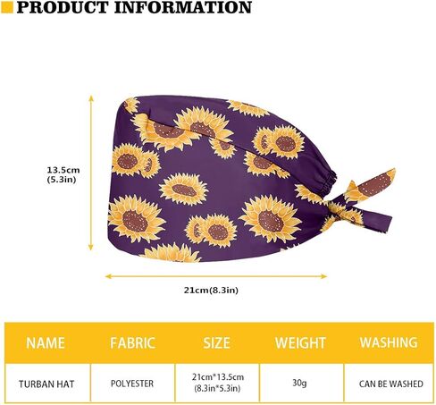 Belidome Bouffant Scrub Caps Women Long Hair Head Covering 4 Pack Back Tie Scrub Hats in Saudi Arabia