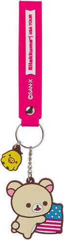 Rilakkuma San-X Original 20th Anniversary USA Tour Limited PVC Keychain in Saudi Arabia
