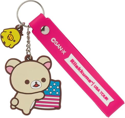 Rilakkuma San-X Original 20th Anniversary USA Tour Limited PVC Keychain in Saudi Arabia