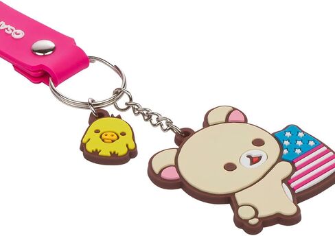 Rilakkuma San-X Original 20th Anniversary USA Tour Limited PVC Keychain in Saudi Arabia