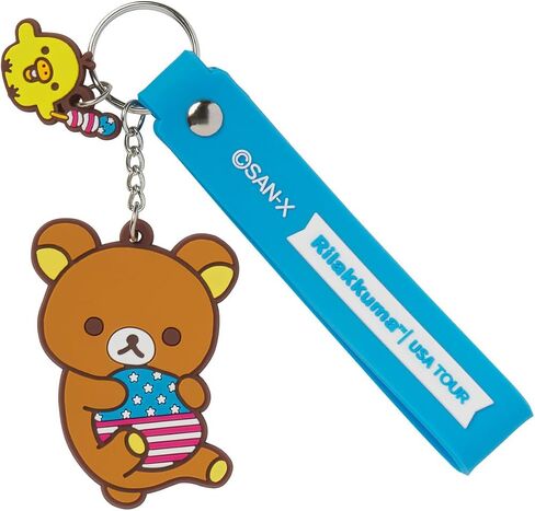 Rilakkuma San-X Original 20th Anniversary USA Tour Limited PVC Keychain in Saudi Arabia