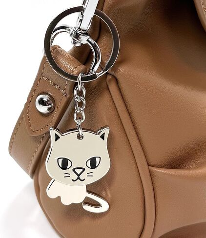 Cat Metal KeyChain Cute Purse Charm Hanging Ornament for Women Girls Handbags in Kuwait